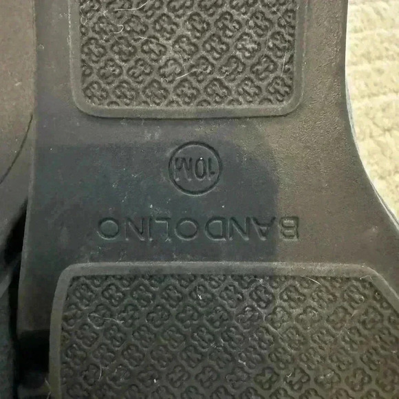 Bandolino Knit Dark Gray Wedge Ankle Booties 10 - Picture 9 of 10